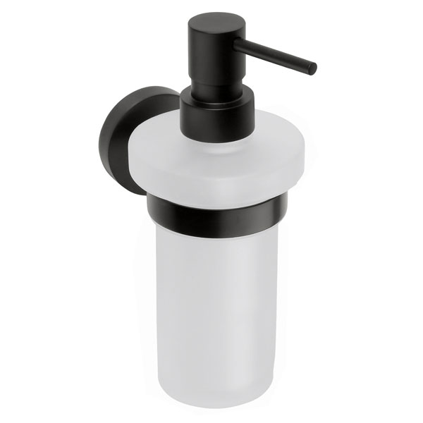Soap dispenser wall mounted  black color