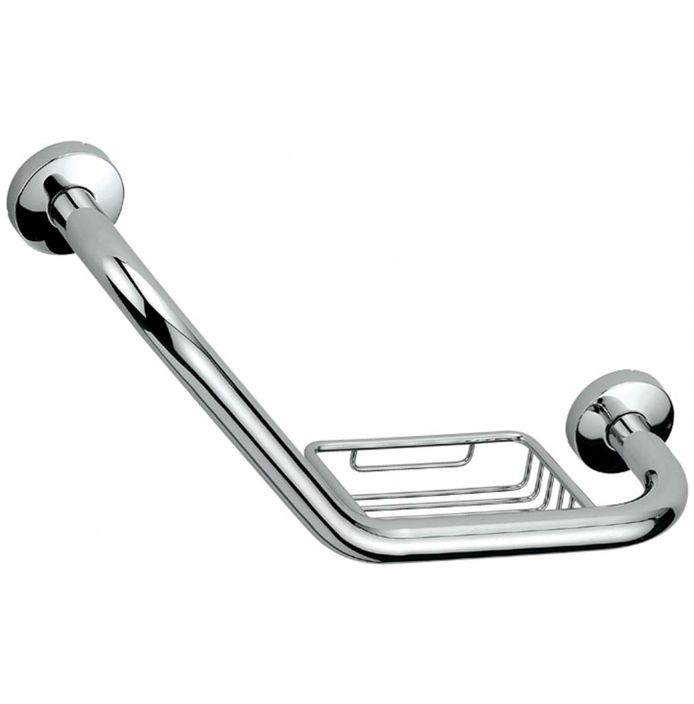 Grab bar with built in soap dish 
