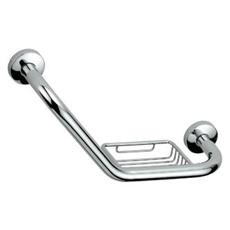 Grab bar with built in soap dish 