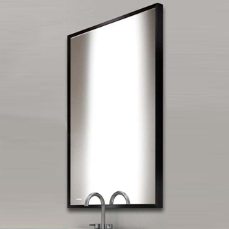 Espejo rectangular con marco negro  - ALYA NEO