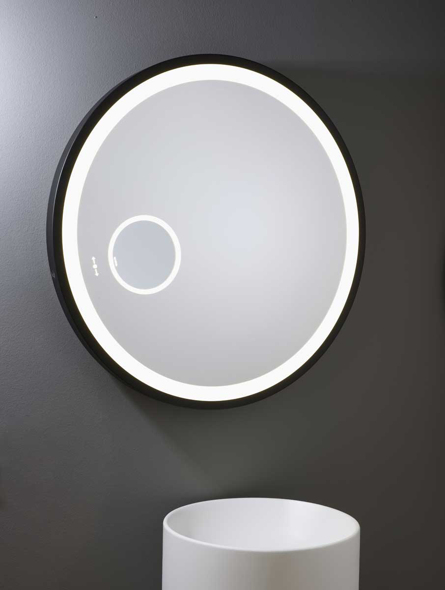 Black frame mirror bathroom  - MOON NEO